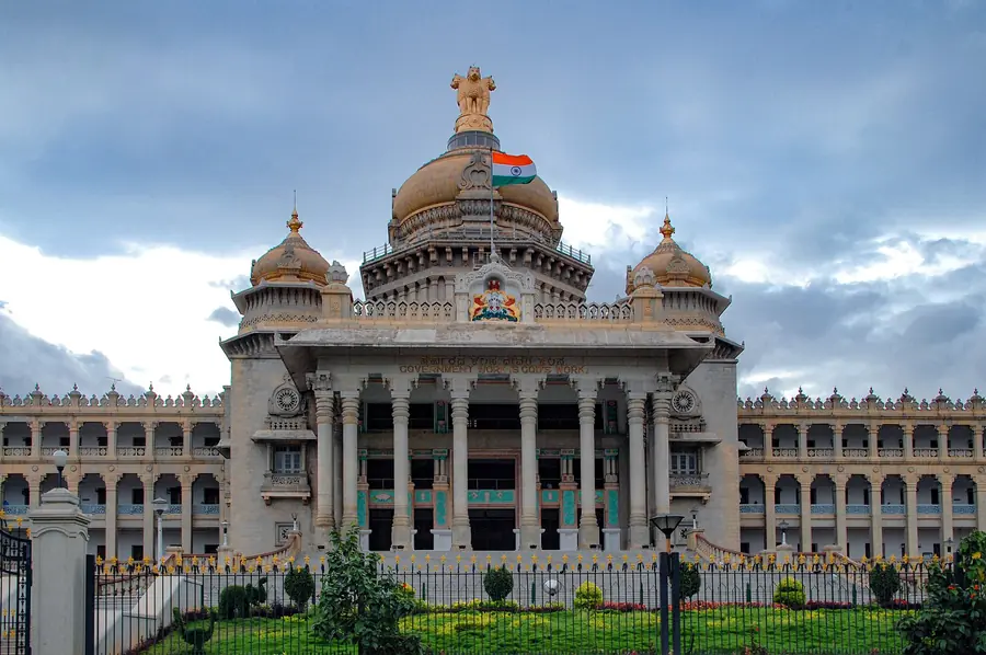Vidhana Soudha, the state legislature building in Bengaluru